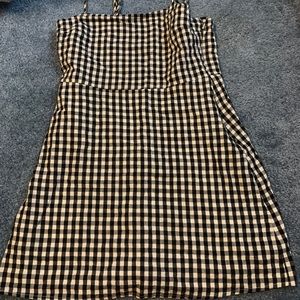 gingham mini dress